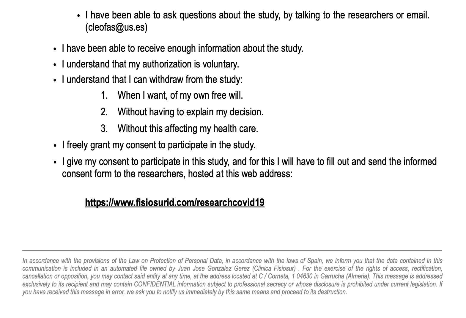 Informed Consent - Avada Agency